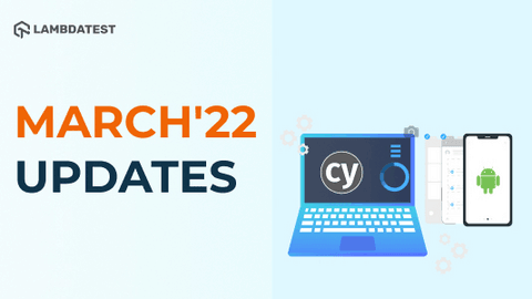 Lambdatest Updates March 22
